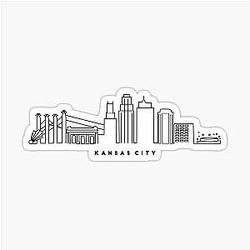 Kansas City Skyline Sticker
