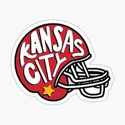 Kansas City Football Helmet Sticker