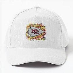 Revamped Kansas City Chiefs Logo With Splatter Background Cap