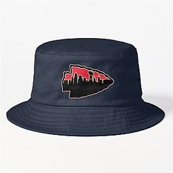 KC Chiefs Arrowhead KC Skyline Be the Grim Reaper Tailgating Apparel Bucket Hat