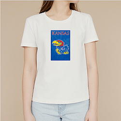 Kansas Jayhawks Fan Art Kansas Jayhawks T-Shirts