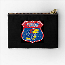 Kansas Jayhawks Merch For Fans Kansas Jayhawks Zipper Pouches