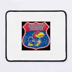 Kansas Jayhawks Merch For Fans Kansas Jayhawks Mouse Pads