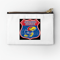 Kansas Jayhawks Merch For Fans Kansas Jayhawks Zipper Pouches