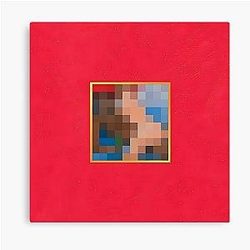 My Beautiful Dark Fantasy - Kanye West Album Cover - Extreme 4K High Quality Canvas Print