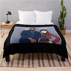Misato and Kanye West Throw Blanket