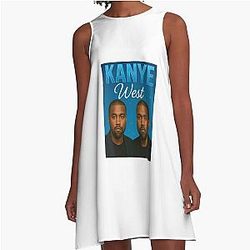 Kanye West 80s 90s Vintage A-Line Dress