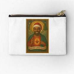 Kanye West Christmas Celebrity Birthday Funny Holy Prank Weird Zipper Pouch