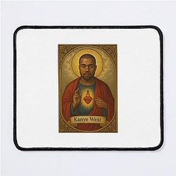 Kanye West Saint Celebrity Birthday Meme Prank Wieird Mouse Pad