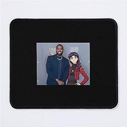 Misato and Kanye West Mouse Pad