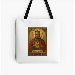 Kanye West Saint All Over Print Tote Bag
