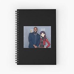 Misato Kanye West Spiral Notebook