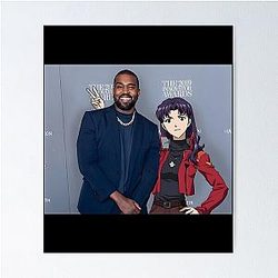 Misato and Kanye West Poster