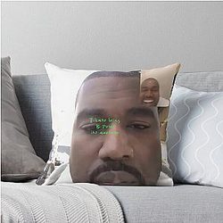 Kanye West Bipolar Throw Pillow