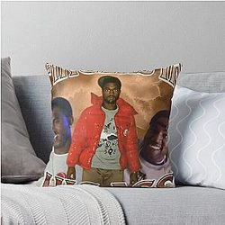 Kanye West Vintage Rap Throw Pillow