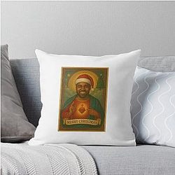 Kanye West Christmas Birthday Funny Meme Holy Prank Throw Pillow