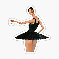 Kanye West Beautiful Dark Fantasy Ballerina Graphic Sticker