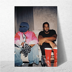 Kanye West is a controversial figure Kanye West Posters