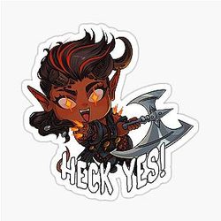 Heck Yes! Chibi Karlach Sticker