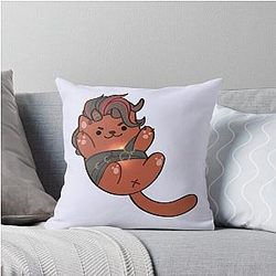 Karlach Cat - Baldur's Gate 3 Throw Pillow