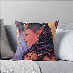 Karlach Moon Throw Pillow
