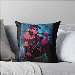 Karlach Fan Art Throw Pillow