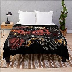 Karlach Demon Girlfriend Throw Blanket
