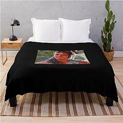 Karlach the Tiefling Barbarian Close up Throw Blanket