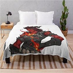 Karlach Baldur's Gate 3 Throw Blanket