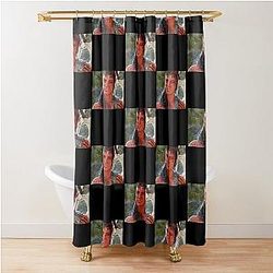 Karlach the Tiefling Barbarian Adventurer Shower Curtain