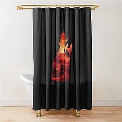 Baldur's Gate 3 - Karlach Negative Illusion Shower Curtain