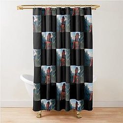 Karlach the Tiefling Barbarian Shower Curtain