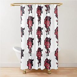 Baldur's Gate 3 Karlach Shower Curtain
