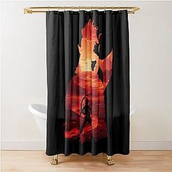 Baldurs Gate 3 Karlach Negative Illusion Shower Curtain