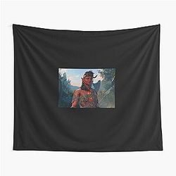Karlach the Tiefling Barbarian Adventurer Tapestry