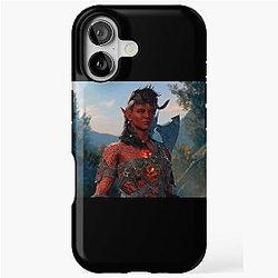 Karlach the Tiefling Barbarian Adventurer iPhone Case
