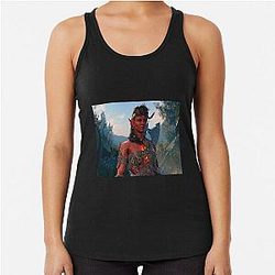 Karlach Tiefling Barbarian Adventurer Racerback Tank Top