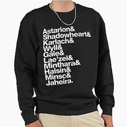 Baldur's Gate 3 Companions Astarion Karlach Lae'zel Pullover Sweatshirt