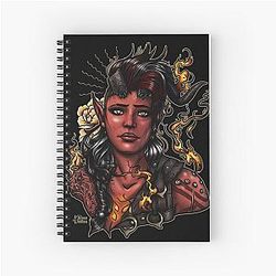 Karlach Demon Spiral Notebook