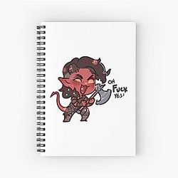Kara K Baldur's Gate Spiral Notebook