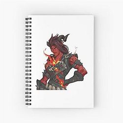 Karlach Baldur's Gate 3 Spiral Notebook