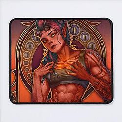 Fanart: Karlach in Art Nouveau style Mouse Pad