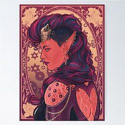 Karách in Art Nouveau Poster