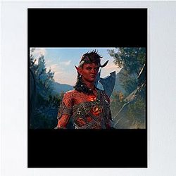 Karlach the Tiefling Barbarian Poster