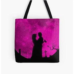 Carla Gugino Kathryn Newton Cole Sprouse Lisa Frankenstein movie All Over Print Tote Bag