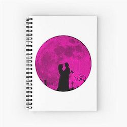 Carla Gugino Kathryn Newton Cole Sprouse Lisa Frankenstein movie Spiral Notebook