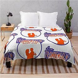 Carla Gugino, Kathryn Newton, Cole Sprouse, Lisa Frankenstein movie Throw Blanket