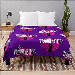 Lisa Frankenstein movie starring Carla Gugino and Kathryn Newton with Cole Sprouse featuring a Throw Blanket