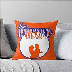 Carla Gugino Kathryn Newton Cole Sprouse Lisa Frankenstein movie Throw Pillow