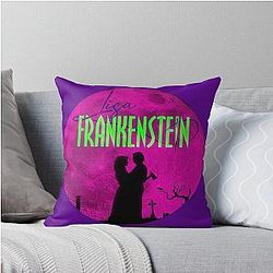 Lisa Frankenstein movie starring Carla Gugino Katherine Newton Cole Sprouse Throw Pillow